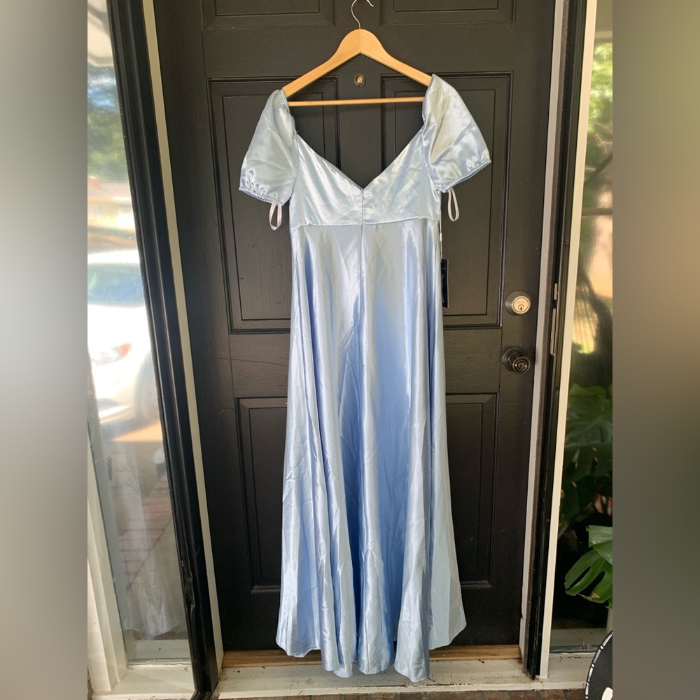 Ever Pretty Maternity Puff Sleeve Sweetheart Neck Maxi Dress - Picture 4 of 10